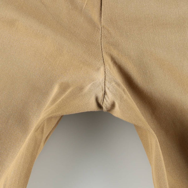 Ralph Lauren POLO by Ralph Lauren ETHAN PANT, two-pleat chino pants, men's size W35 cotton brick settler Vintage Second Hand