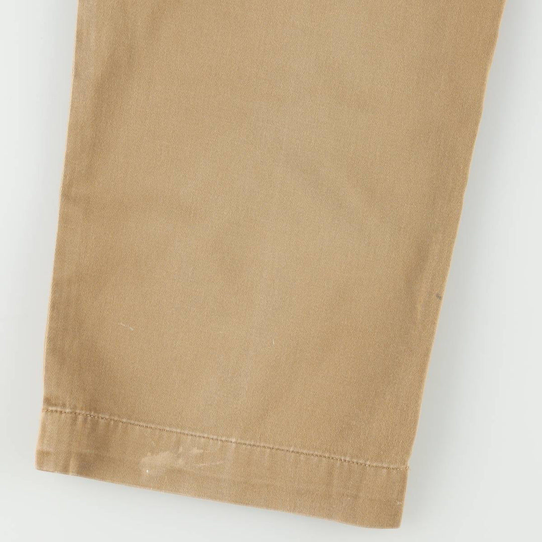Ralph Lauren POLO by Ralph Lauren ETHAN PANT, two-pleat chino pants, men's size W35 cotton brick settler Vintage Second Hand