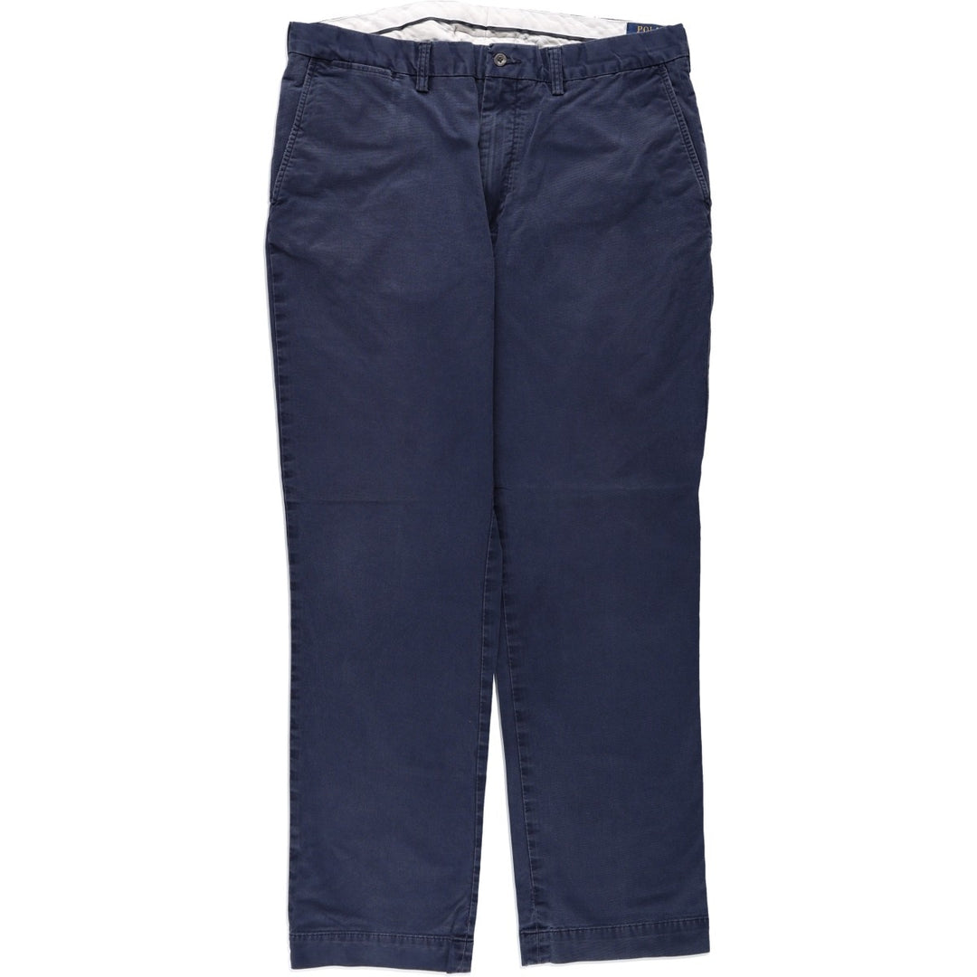 Ralph Lauren POLO RALPH LAUREN STRETCH CLASSIC FIT Chino Pants, Men's W37 (approx.) cotton navy blue type Vintage Second Hand