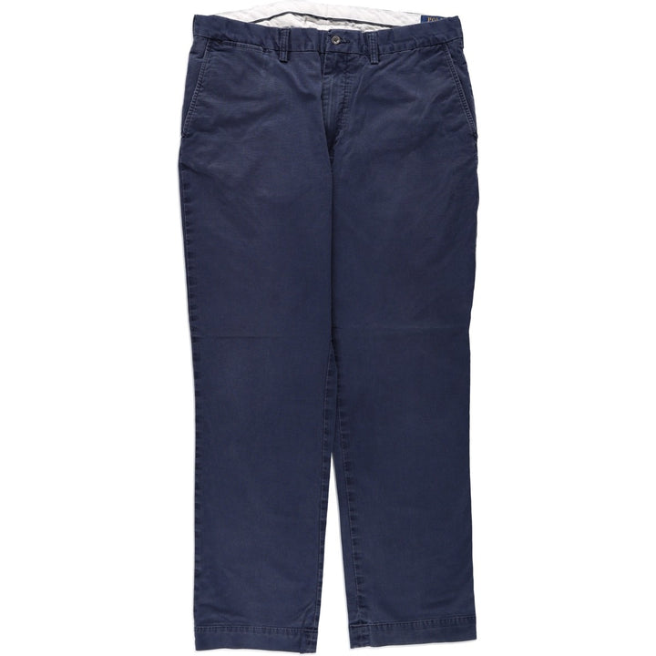Ralph Lauren POLO RALPH LAUREN STRETCH CLASSIC FIT Chino Pants, Men's W37 (approx.) cotton navy blue type Vintage Second Hand