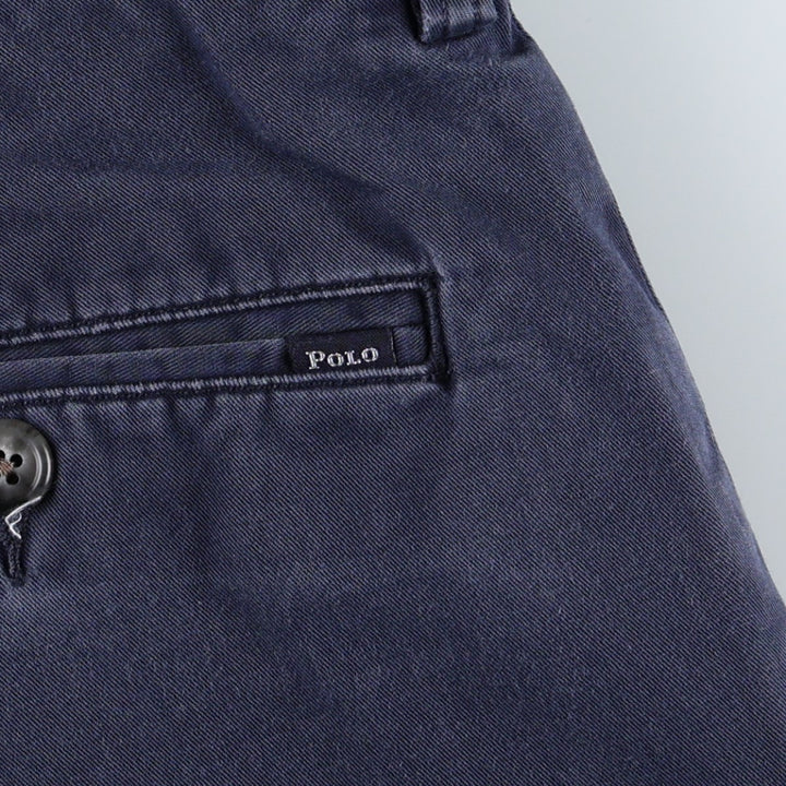 Ralph Lauren POLO RALPH LAUREN STRETCH CLASSIC FIT Chino Pants, Men's W37 (approx.) cotton navy blue type Vintage Second Hand