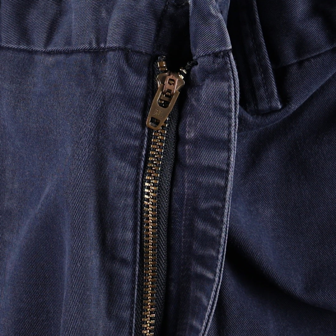 Ralph Lauren POLO RALPH LAUREN STRETCH CLASSIC FIT Chino Pants, Men's W37 (approx.) cotton navy blue type Vintage Second Hand