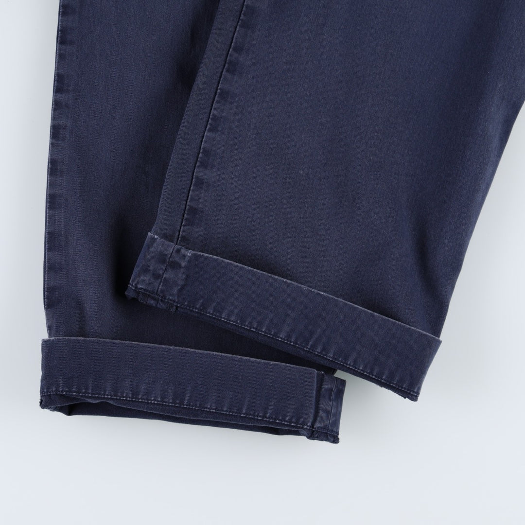 Ralph Lauren POLO RALPH LAUREN STRETCH CLASSIC FIT Chino Pants, Men's W37 (approx.) cotton navy blue type Vintage Second Hand