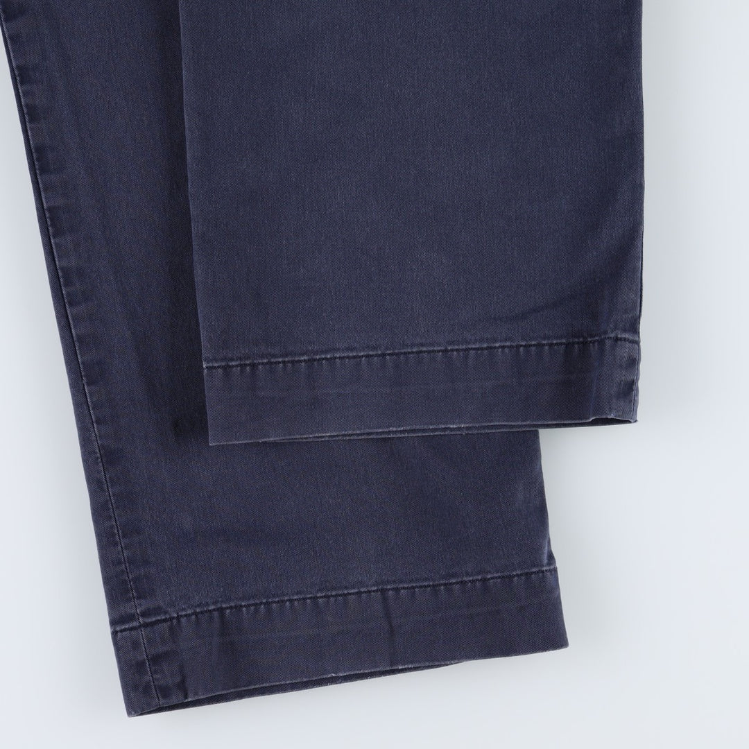 Ralph Lauren POLO RALPH LAUREN STRETCH CLASSIC FIT Chino Pants, Men's W37 (approx.) cotton navy blue type Vintage Second Hand