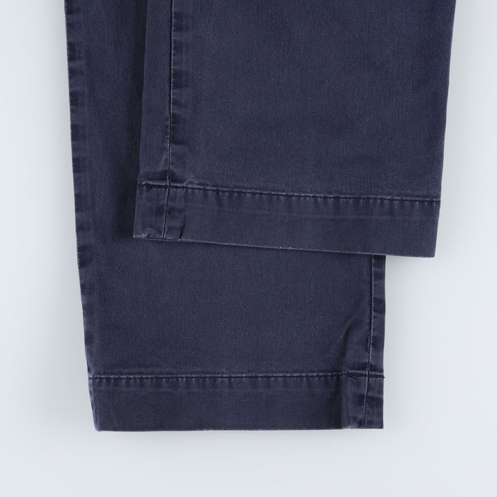 Ralph Lauren POLO RALPH LAUREN STRETCH CLASSIC FIT Chino Pants, Men's W37 (approx.) cotton navy blue type Vintage Second Hand