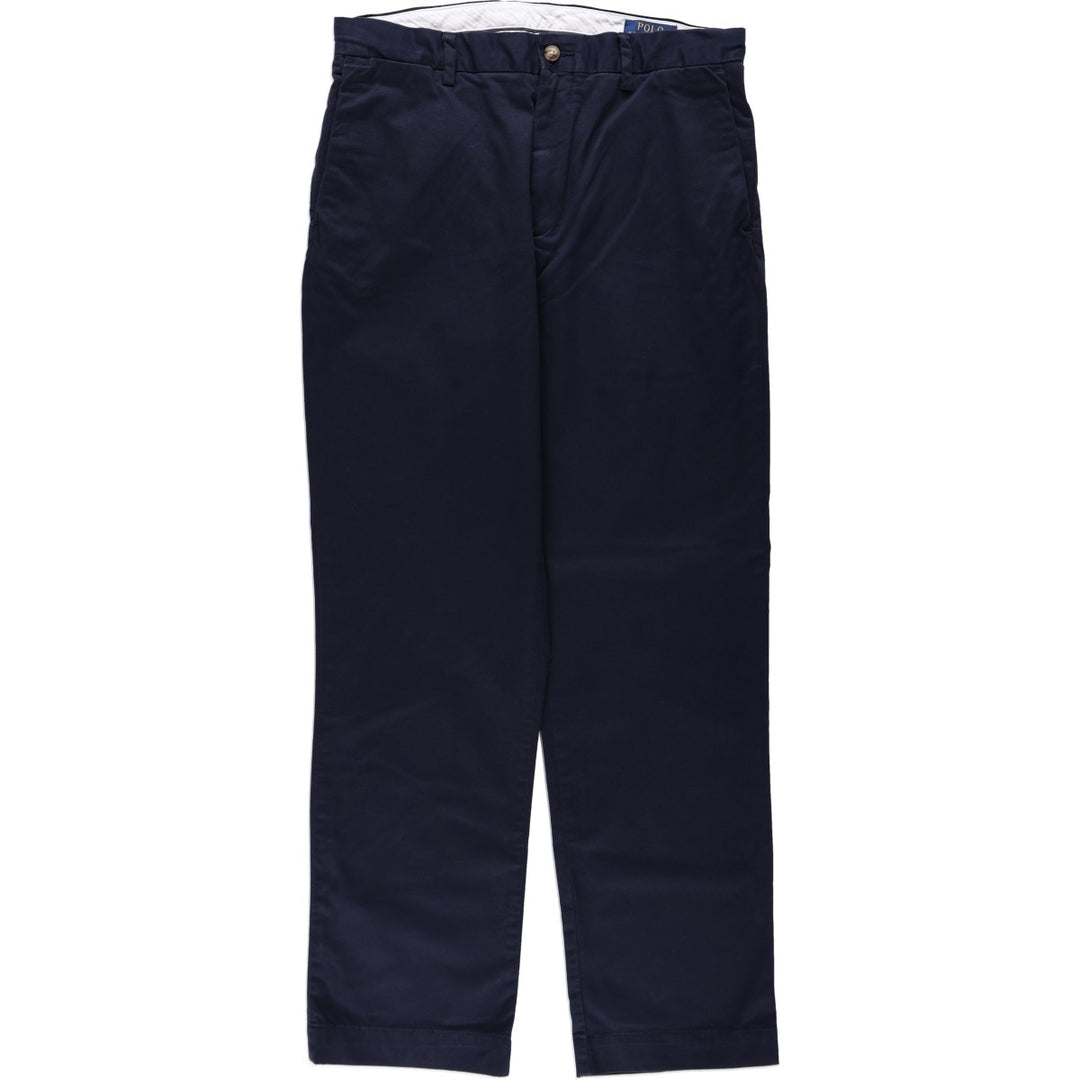 Ralph Lauren POLO RALPH LAUREN Stretch Classic Fit Chino Pants, Men's Size W34 (approx.) cotton navy blue type Vintage Second Hand
