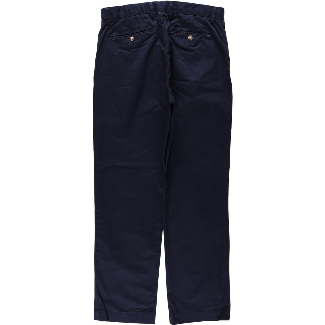 Ralph Lauren POLO RALPH LAUREN Stretch Classic Fit Chino Pants, Men's Size W34 (approx.) cotton navy blue type Vintage Second Hand