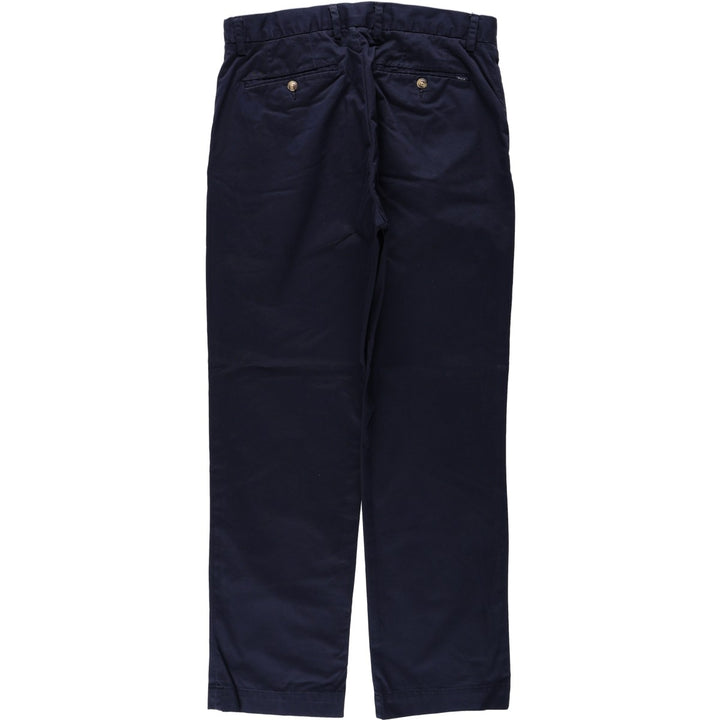 Ralph Lauren POLO RALPH LAUREN Stretch Classic Fit Chino Pants, Men's Size W34 (approx.) cotton navy blue type Vintage Second Hand