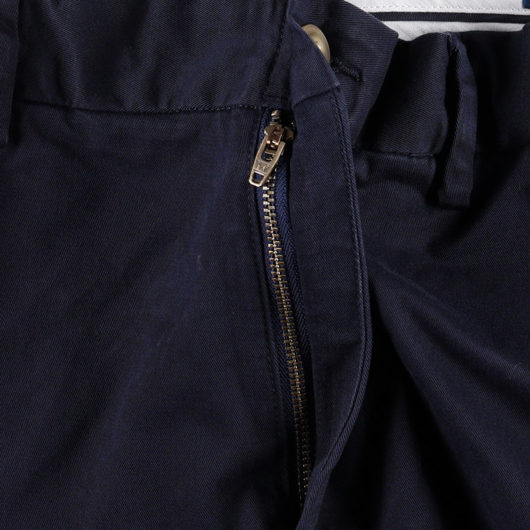 Ralph Lauren POLO RALPH LAUREN Stretch Classic Fit Chino Pants, Men's Size W34 (approx.) cotton navy blue type Vintage Second Hand