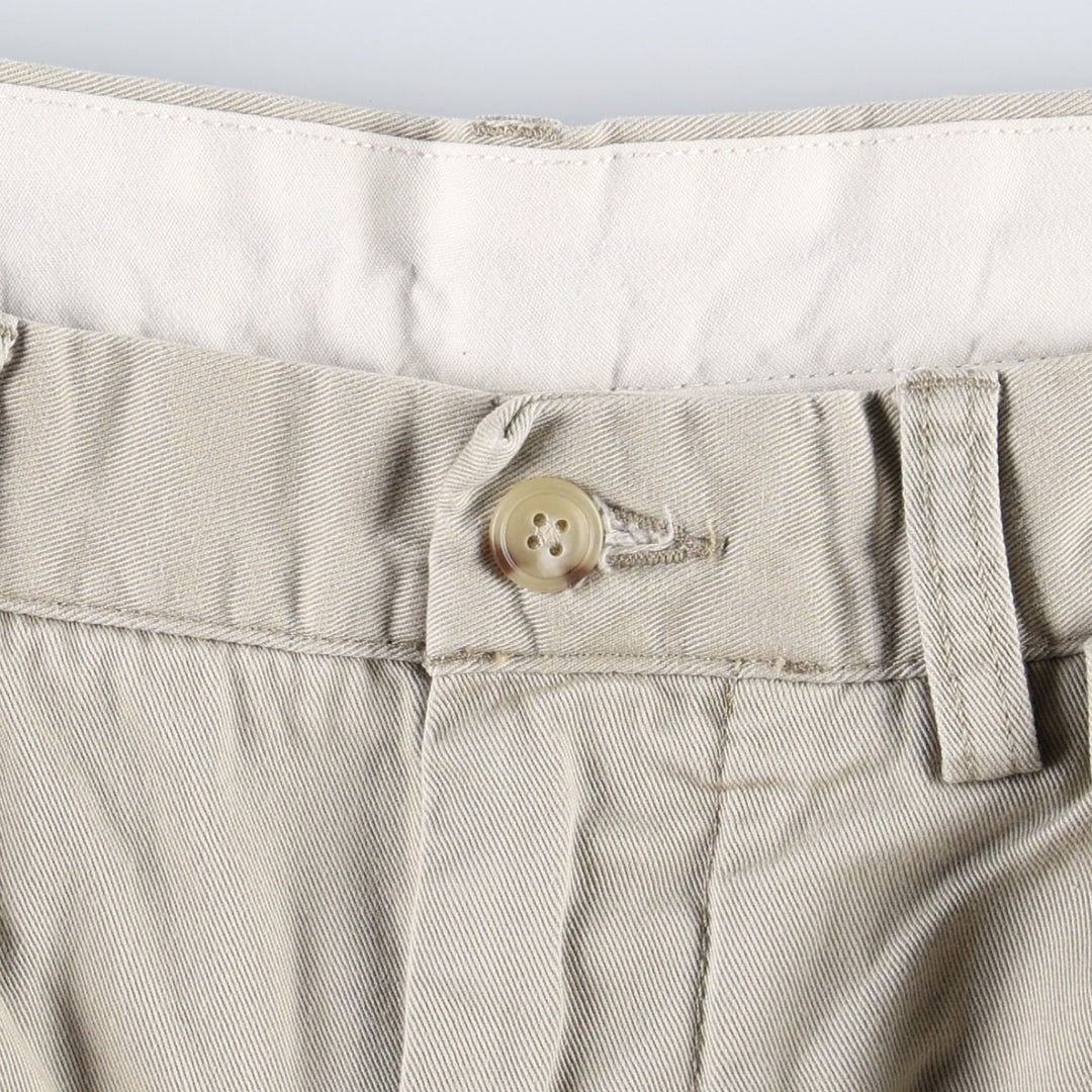 Ralph Lauren POLO by Ralph Lauren Classic Fit Two-Pleated Chino Pants, Men's, Size W32 cotton Beige type Vintage Second Hand