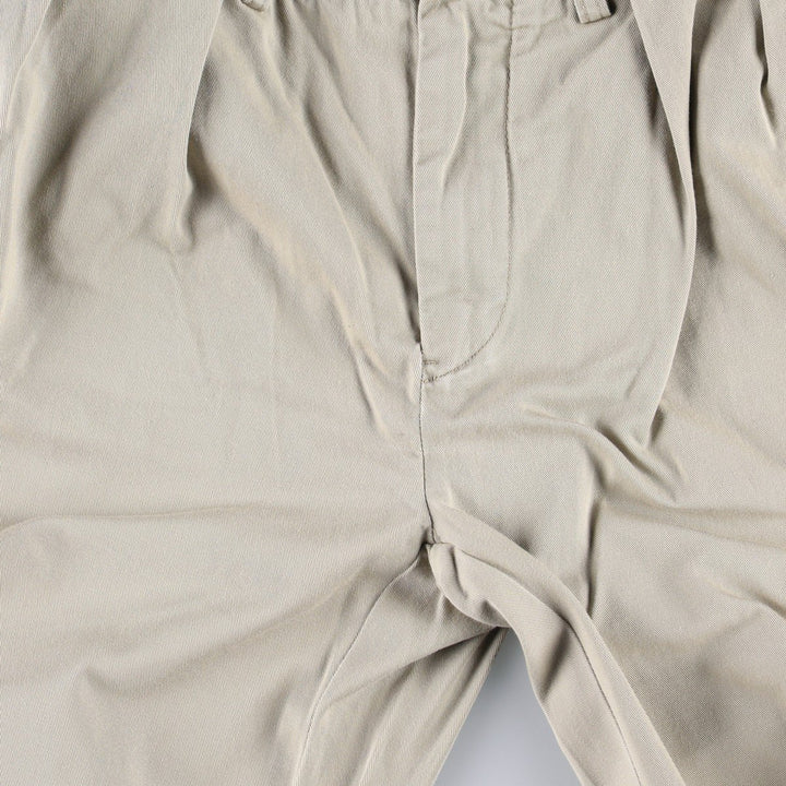 Ralph Lauren POLO by Ralph Lauren Classic Fit Two-Pleated Chino Pants, Men's, Size W32 cotton Beige type Vintage Second Hand