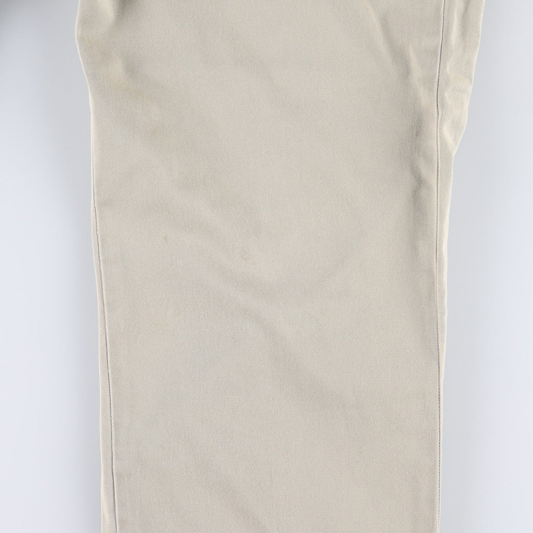 Ralph Lauren POLO by Ralph Lauren Classic Fit Two-Pleated Chino Pants, Men's, Size W32 cotton Beige type Vintage Second Hand