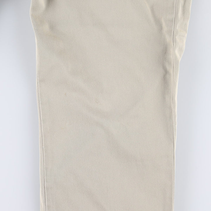Ralph Lauren POLO by Ralph Lauren Classic Fit Two-Pleated Chino Pants, Men's, Size W32 cotton Beige type Vintage Second Hand