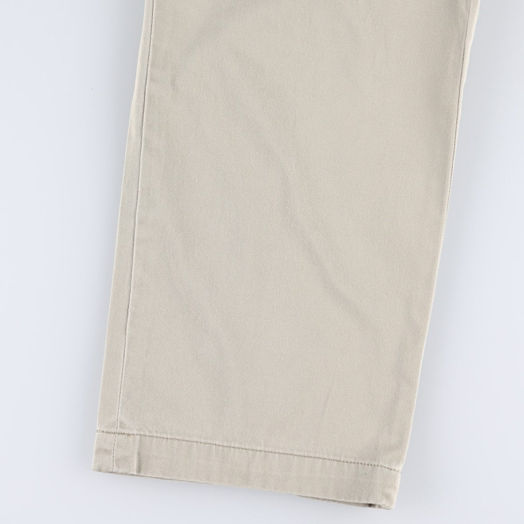 Ralph Lauren POLO by Ralph Lauren Classic Fit Two-Pleated Chino Pants, Men's, Size W32 cotton Beige type Vintage Second Hand
