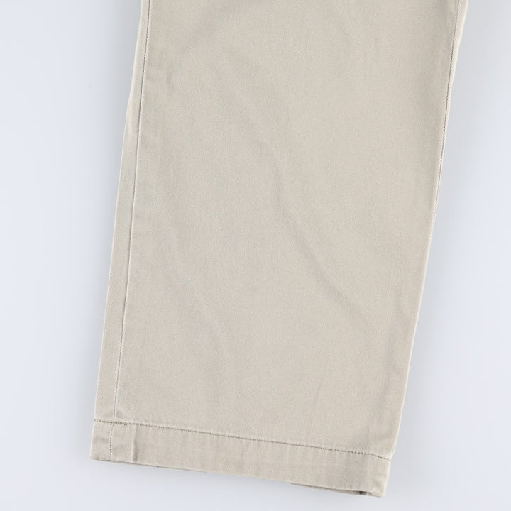 Ralph Lauren POLO by Ralph Lauren Classic Fit Two-Pleated Chino Pants, Men's, Size W32 cotton Beige type Vintage Second Hand