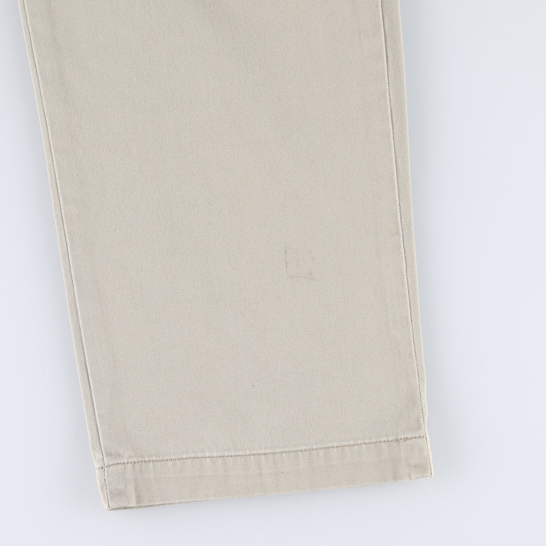 Ralph Lauren POLO by Ralph Lauren Classic Fit Two-Pleated Chino Pants, Men's, Size W32 cotton Beige type Vintage Second Hand