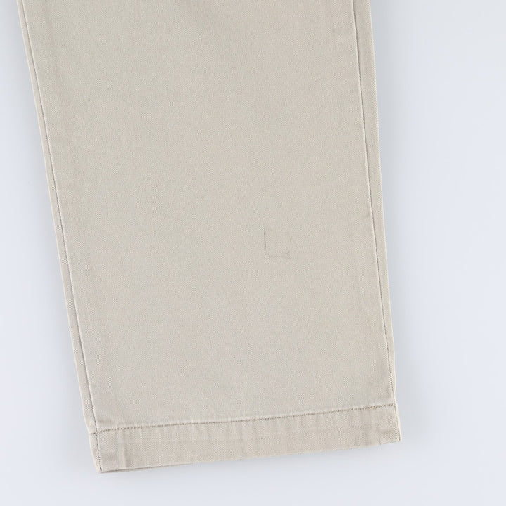 Ralph Lauren POLO by Ralph Lauren Classic Fit Two-Pleated Chino Pants, Men's, Size W32 cotton Beige type Vintage Second Hand