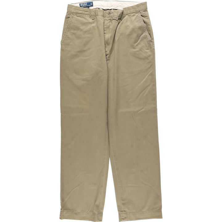 Ralph Lauren POLO by Ralph Lauren PROSPECT PANT Chino pants for men, equivalent to w34 cotton Khaki type brown Vintage Second Hand