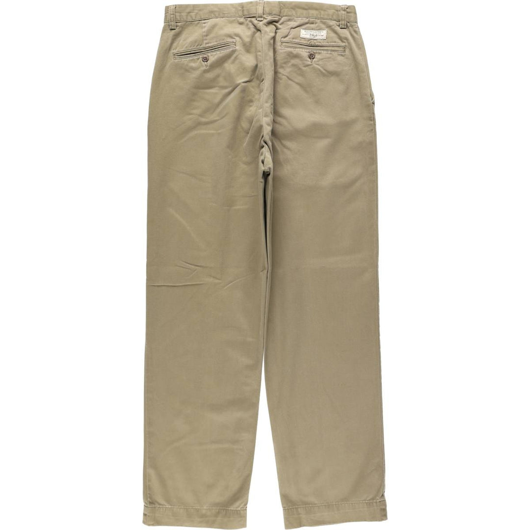 Ralph Lauren POLO by Ralph Lauren PROSPECT PANT Chino pants for men, equivalent to w34 cotton Khaki type brown Vintage Second Hand