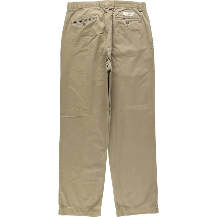 Ralph Lauren POLO by Ralph Lauren PROSPECT PANT Chino pants for men, equivalent to w34 cotton Khaki type brown Vintage Second Hand