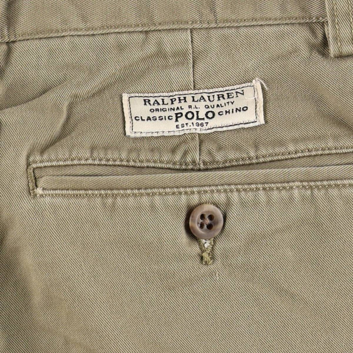 Ralph Lauren POLO by Ralph Lauren PROSPECT PANT Chino pants for men, equivalent to w34 cotton Khaki type brown Vintage Second Hand