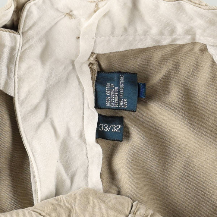 Ralph Lauren POLO by Ralph Lauren PRESTON PANT, Men's Chino Pants, Size W33 cotton Beige type Vintage Second Hand