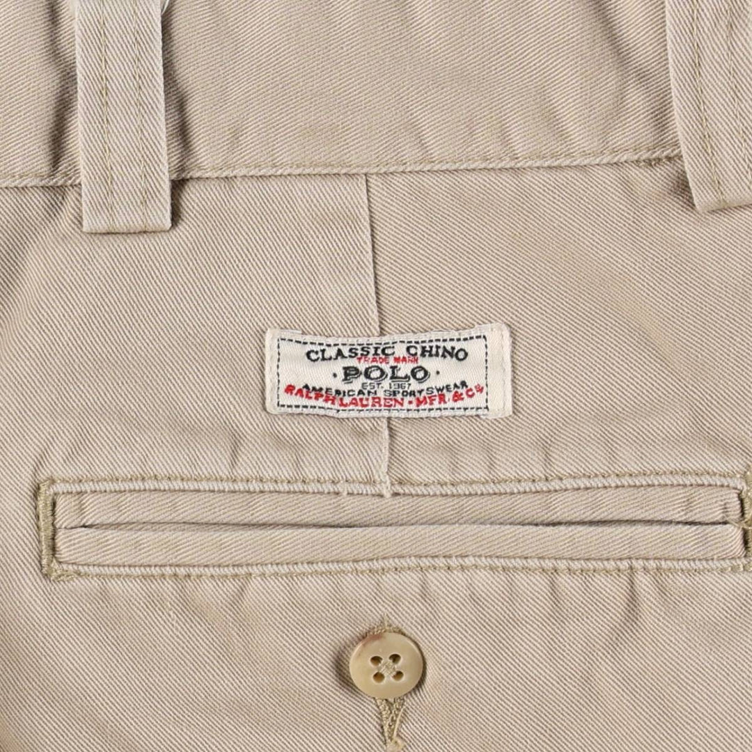 Ralph Lauren POLO by Ralph Lauren PHILIP PANT chino pants, men's size W34 cotton Beige type Vintage Second Hand