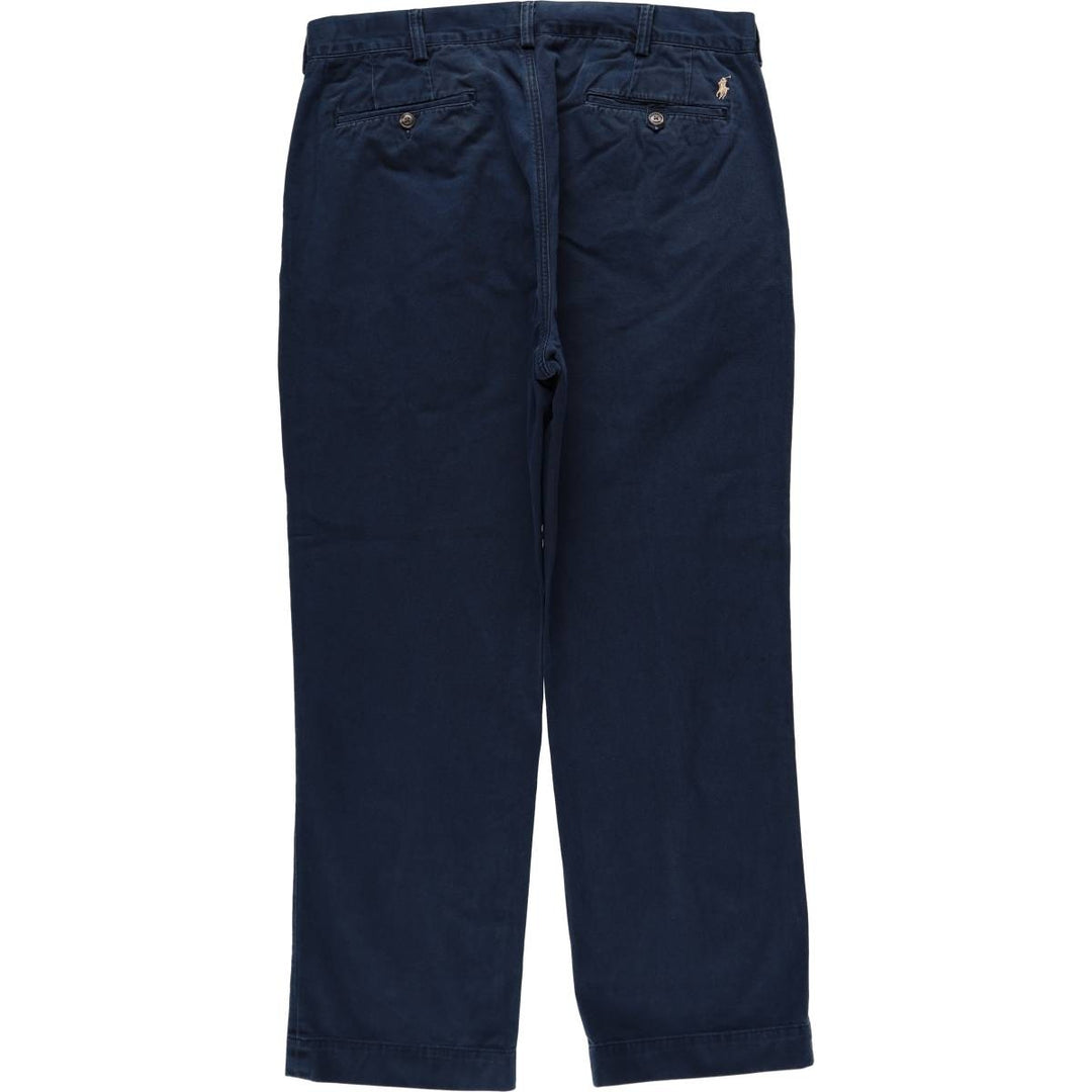 Ralph Lauren POLO RALPH LAUREN Classic Fit Chino Pants, Men's, Size W36 cotton navy blue type Vintage Second Hand