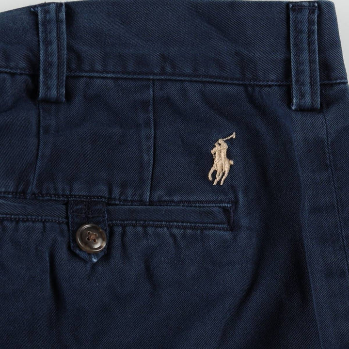 Ralph Lauren POLO RALPH LAUREN Classic Fit Chino Pants, Men's, Size W36 cotton navy blue type Vintage Second Hand