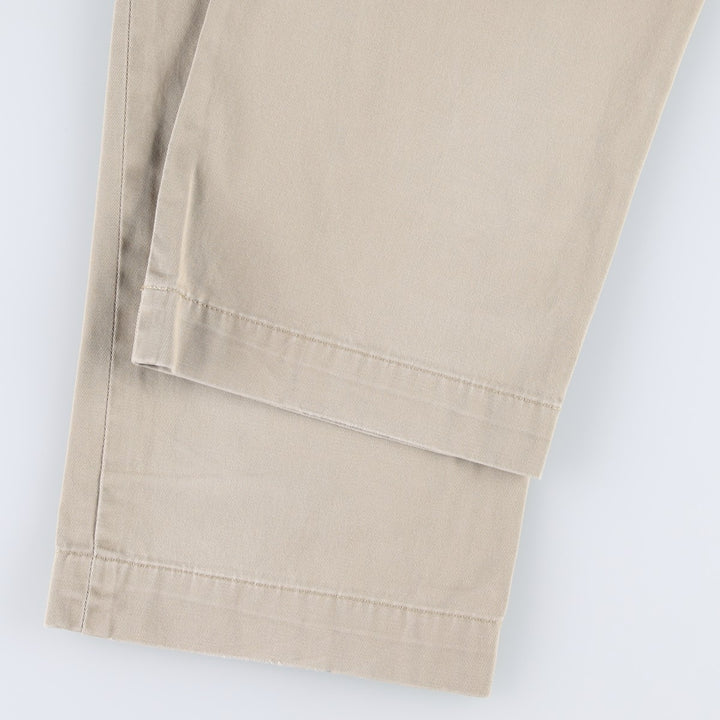 Ralph Lauren POLO by Ralph Lauren ETHAN PANT Two-pleat chino pants for men, size W34 cotton Beige type Vintage Second Hand