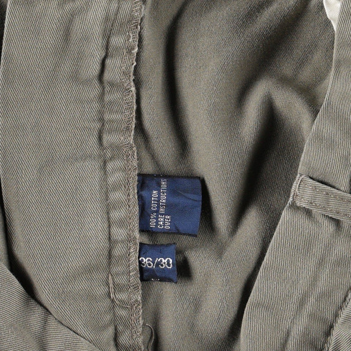 Ralph Lauren POLO by Ralph Lauren ANDREW PANT, two-pleat chino pants, men's, W35 equivalent cotton Khaki type brown Vintage Second Hand
