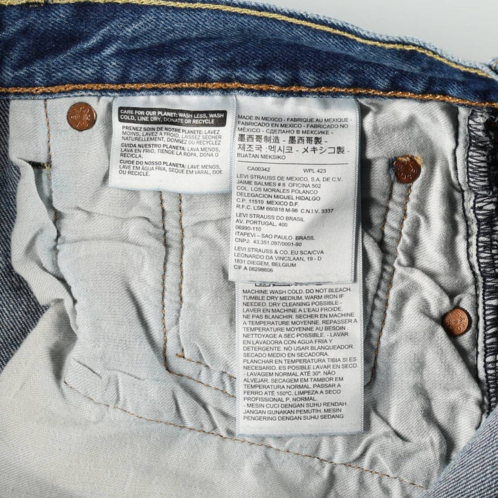 Levi's 501CT Tapered Denim Pants, Men's Size W32 (approx.) cotton blue type Vintage Second Hand