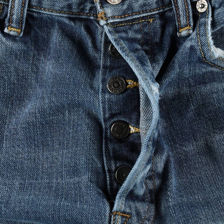 Levi's 501 straight denim pants for men, size W32 cotton blue type Vintage Second Hand