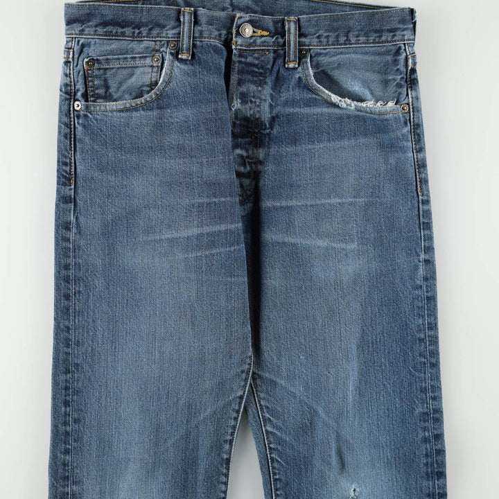 Levi's 501 straight denim pants for men, size W32 cotton blue type Vintage Second Hand