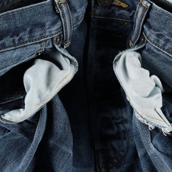 Levi's 501 straight denim pants for men, size W32 cotton blue type Vintage Second Hand