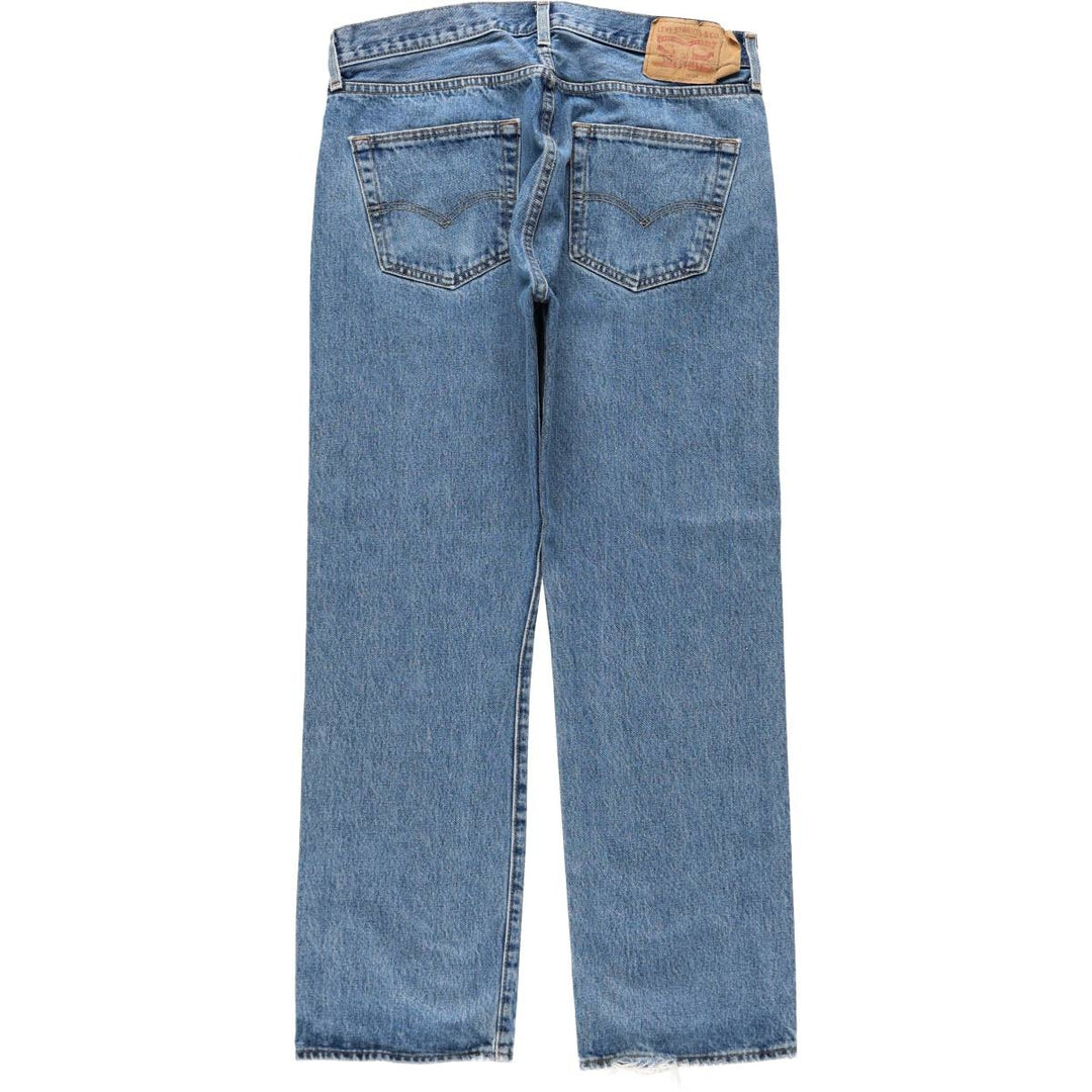 Levi's 501 straight denim pants for men, size W35 cotton blue type Vintage Second Hand