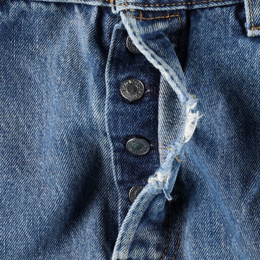 Levi's 501 straight denim pants for men, size W35 cotton blue type Vintage Second Hand