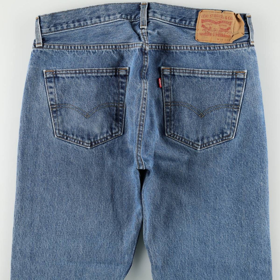 Levi's 501 straight denim pants for men, size W35 cotton blue type Vintage Second Hand