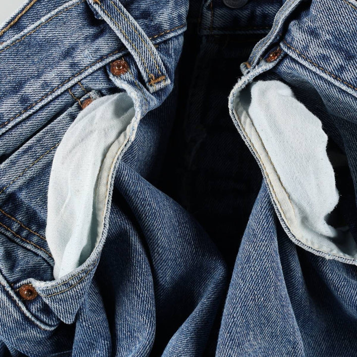 Levi's 501 straight denim pants for men, size W35 cotton blue type Vintage Second Hand