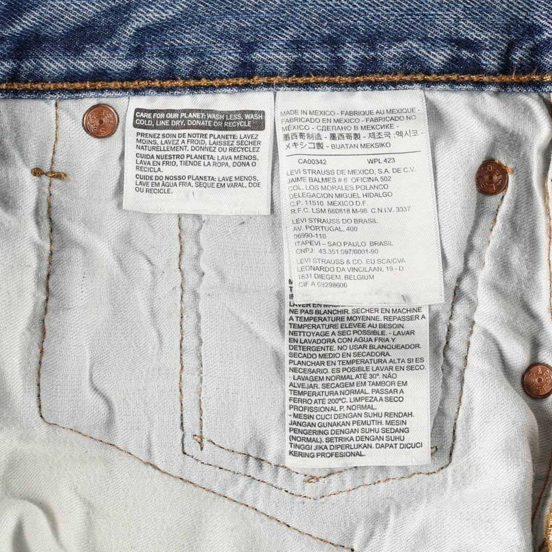 Levi's 501 Straight Denim Pants, Men's W36 (approx.), Vintage cotton blue type Vintage Second Hand