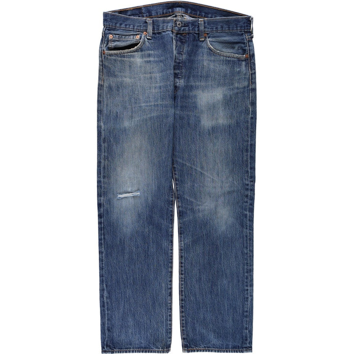 Levi's 505-0115 Straight Denim Pants, Men's W35 (approx.) cotton blue type Vintage Second Hand