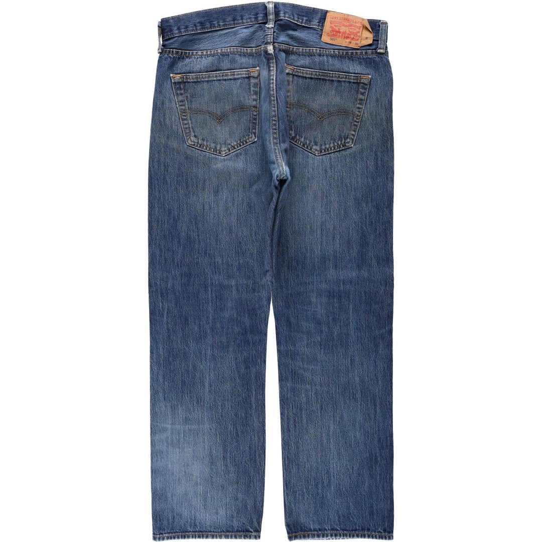 Levi's 505-0115 Straight Denim Pants, Men's W35 (approx.) cotton blue type Vintage Second Hand