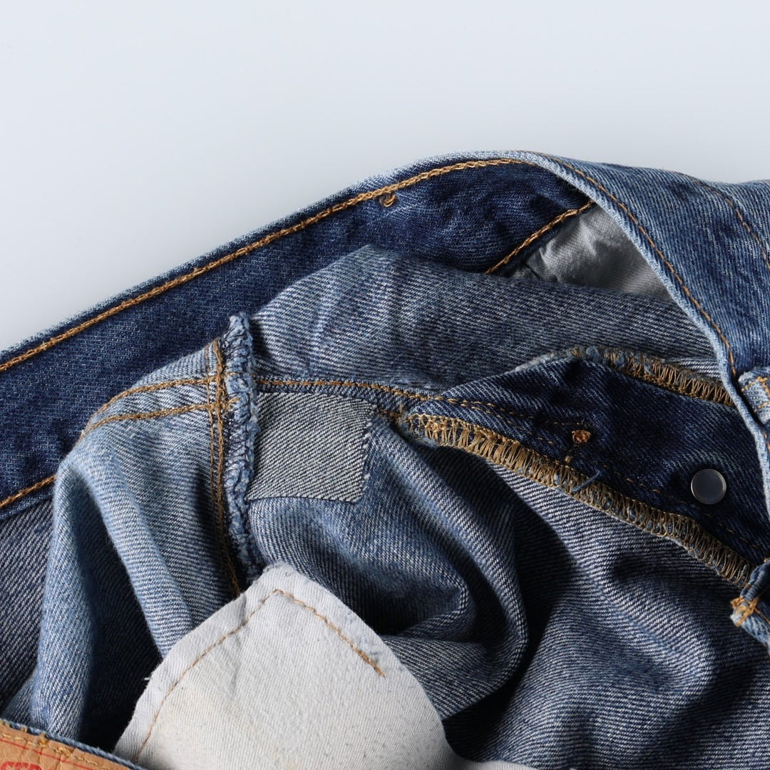 Levi's 505-0115 Straight Denim Pants, Men's W35 (approx.) cotton blue type Vintage Second Hand