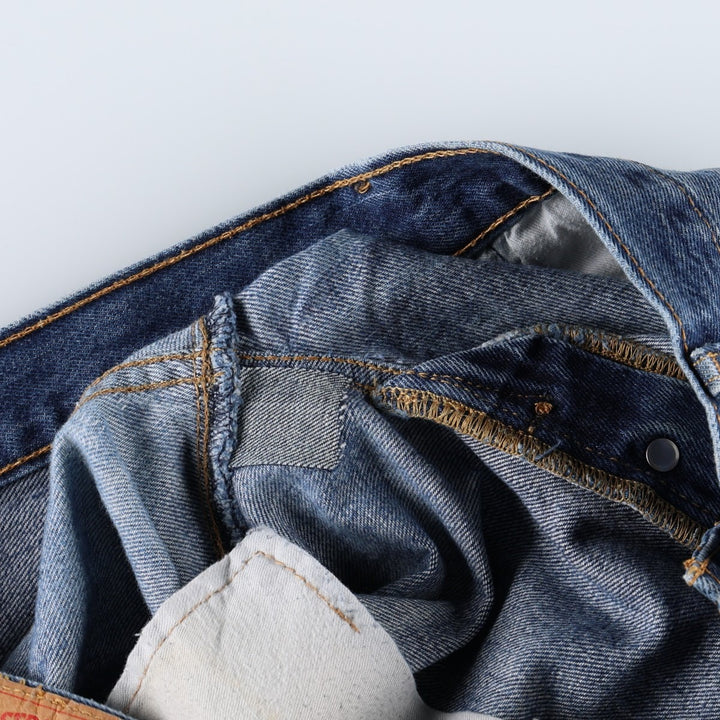 Levi's 505-0115 Straight Denim Pants, Men's W35 (approx.) cotton blue type Vintage Second Hand
