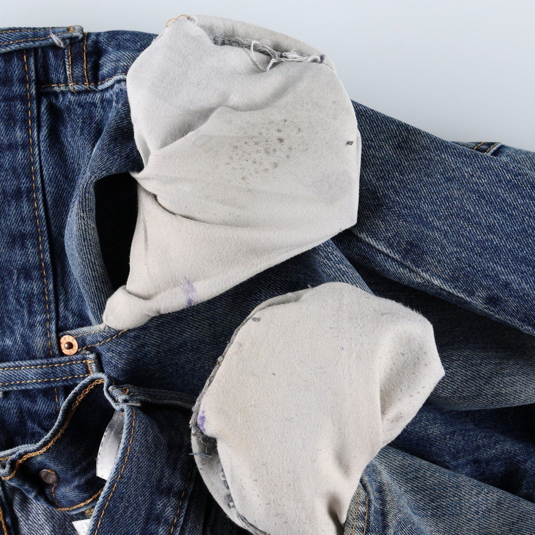 Levi's 505-0115 Straight Denim Pants, Men's W35 (approx.) cotton blue type Vintage Second Hand