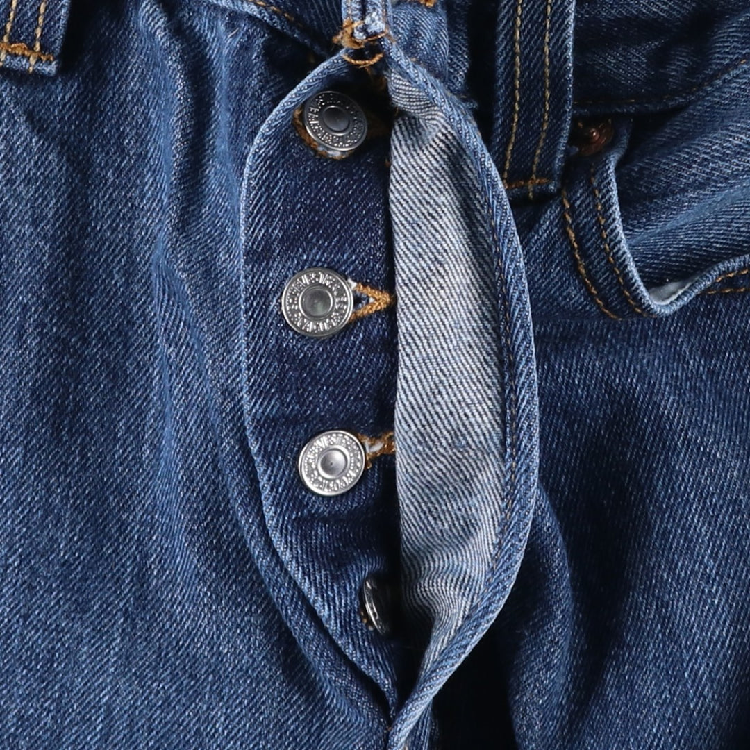 1980'S Levi's 501 Straight Denim Pants, Men's Size W33 (approx.) unclear blue type Vintage Second Hand