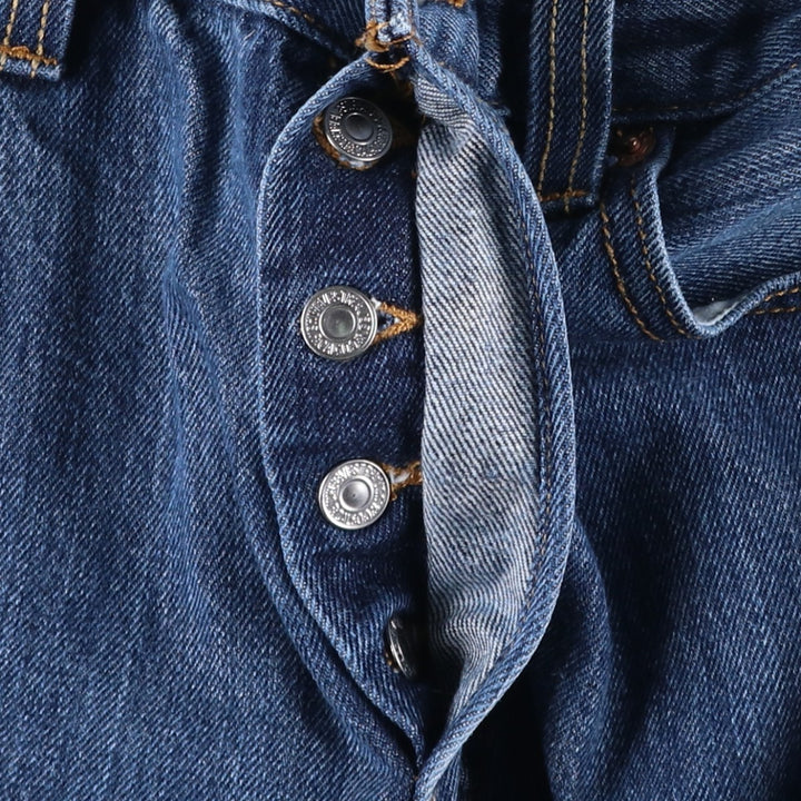 1980'S Levi's 501 Straight Denim Pants, Men's Size W33 (approx.) unclear blue type Vintage Second Hand