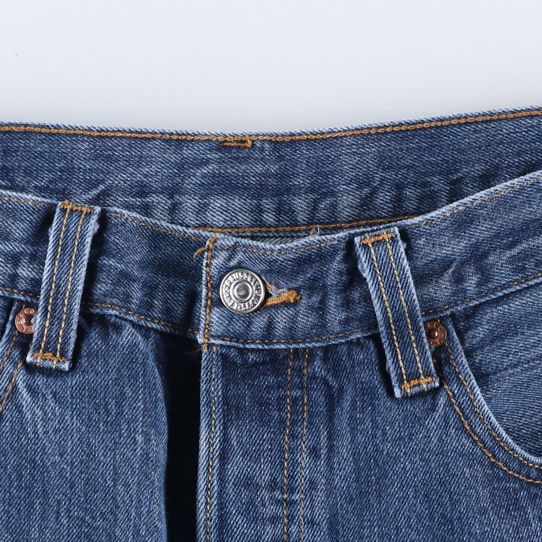 1980'S Levi's 501 Straight Denim Pants, Men's Size W33 (approx.) unclear blue type Vintage Second Hand
