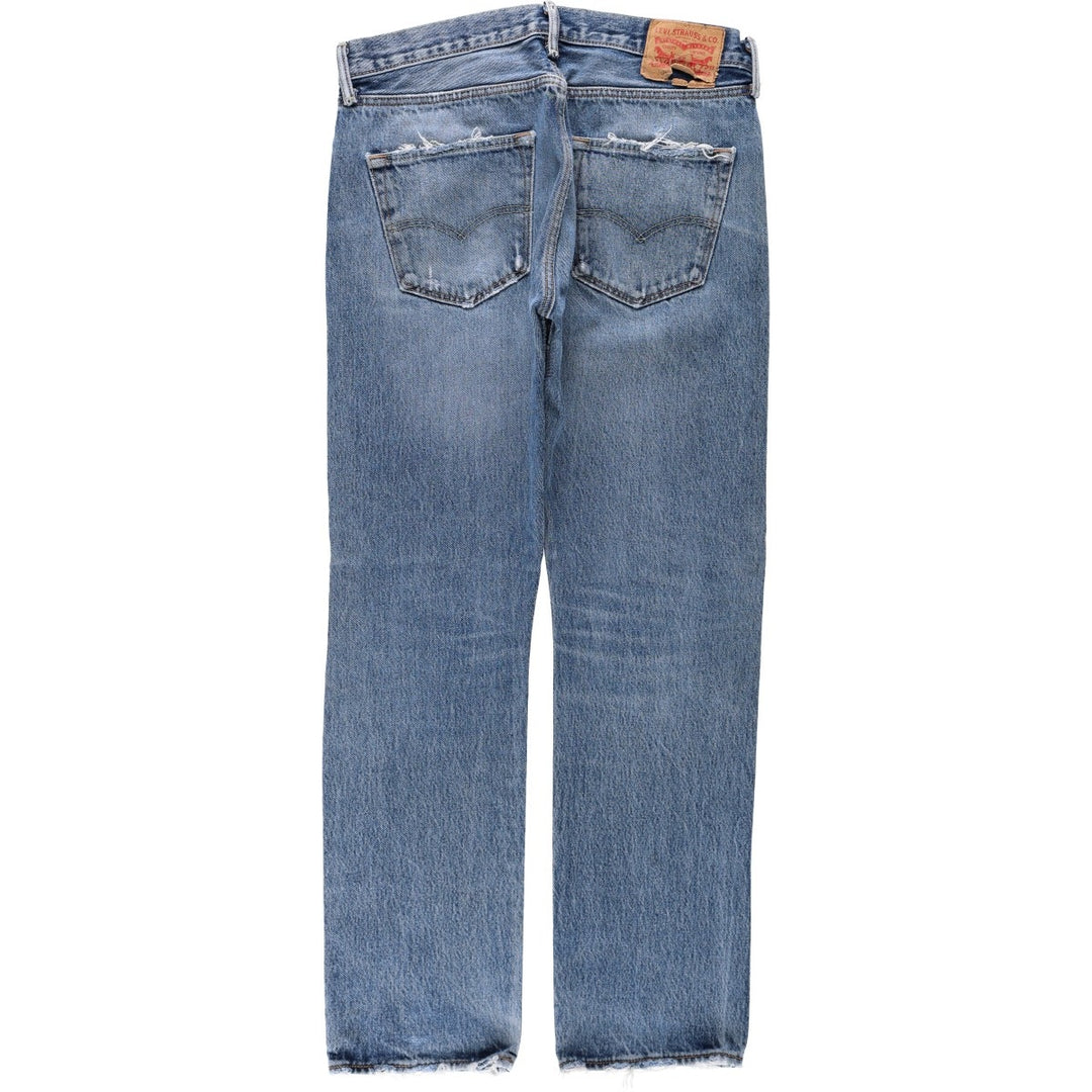 Levi's 501-2483 Straight Denim Pants, Men's Size W34 (approx.), Vintage cotton blue type Vintage Second Hand