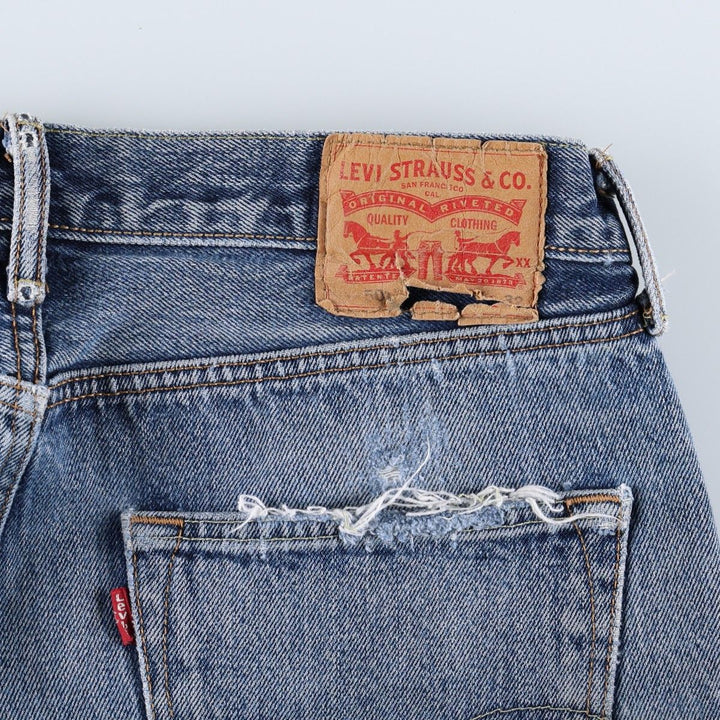 Levi's 501-2483 Straight Denim Pants, Men's Size W34 (approx.), Vintage cotton blue type Vintage Second Hand
